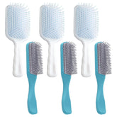 Kuber Industries Hair Brush | Flexible Bristles Brush | Hair Brush with Paddle | Straightens & Detangles Hair Brush | Suitable For All Hair Types | Hair Brush Styling Hair | Set of 6 | Blue & Blue